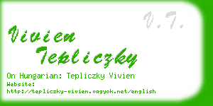 vivien tepliczky business card